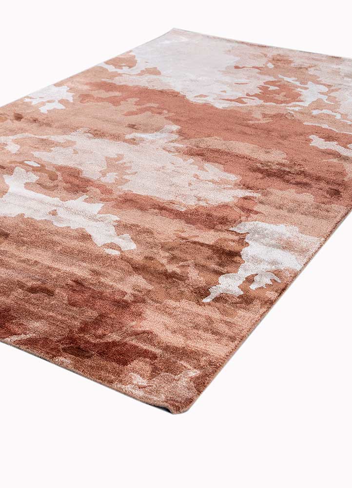 genesis red and orange viscose hand tufted Rug - FoldShot genesis red and orange viscose hand tufted Rug - FoldShot